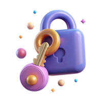 elegant contemporary Key Icon Access Security Unlock Isolated for Password Management premium png