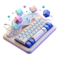 extraordinary abstract Keyboard Typing Input Data Entry Transparent for Computer Work high quality png