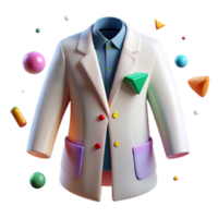 vibrant vintage Lab Coat Scientist Apparel Cutout for Medical Graphics professional png