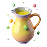 extraordinary creative Lemonade Pitcher Refreshing Drink Isolated for Summer Menus high resolution png