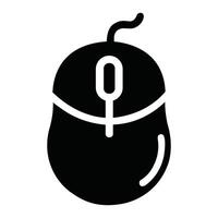 Simple Illustration of a Computer Mouse vector