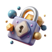 wonderful abstract Lock Icon Security Protection Privacy Transparent for Data Safety high resolution png