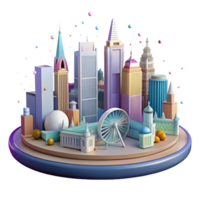 stunning abstract London Skyline Panorama Isolated for Architectural Projects original png
