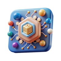 beautiful rustic Machine Learning Icon Cutout for Ai or Data Modeling authentic png