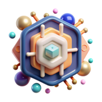 stunning rustic Machine Learning Icon Cutout for Ai or Data Modeling high quality png