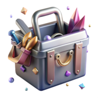 magnificent creative Metal Toolbox Isolated for Workshop Graphics high quality png