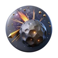 extraordinary abstract Meteor Shower Radiant Point Cutout for Night Sky Observation authentic png
