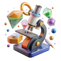 vibrant classic Microscope with Slide Science Lab Equipment Transparent Background for Research authentic png