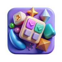 vibrant traditional Mobile App Icons Bundle Isolated for User Interface Design authentic png