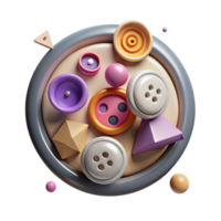 serene creative Modern Button Styles Cutout for User Interface Enhancement exclusive png
