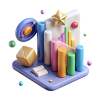 wonderful artistic Modern Chart Icons Cutout for Data Visualization exclusive png