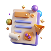 serene artistic Modern Dropdown Menu Cutout for User Navigation premium png