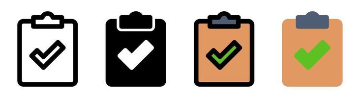 Modern clipboard icon with simple and elegant design. Ideal for web, graphic and design applications that require a symbol to copy, paste or manage data. vector