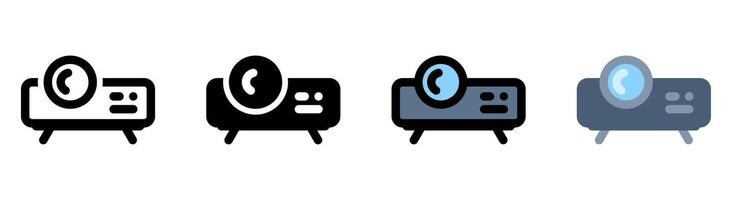 Modern and minimalist projector icon. Perfect for presentation and multimedia applications. vector