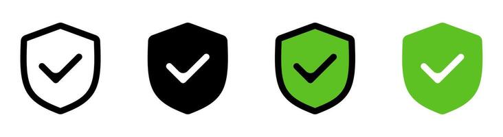 Shield icon, for security and privacy protection apps. vector