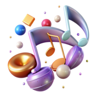 extraordinary contemporary Music Notes for Social Media Graphics authentic png
