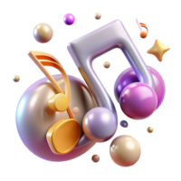 impressive modern Music Notes for Social Media Graphics high quality png