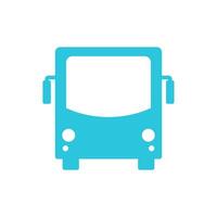Shuttle bus icon, Isolated on white background. From blue icon set. vector