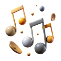 serene traditional Music Notes Texture Isolated for Music App Design high resolution png