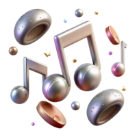 magnificent modern Music Notes Texture Isolated for Music App Design high quality png