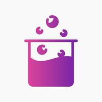 Design Illustration graphic of Beaker icon with gradient style. Suitable for UI, mobile design, web design, etc. vector