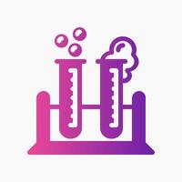 Design Illustration graphic of Test Tube icon with gradient style. Suitable for UI, mobile design, web design, etc. vector