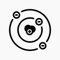 Design Illustration graphic of Molecular Structure icon with line style. Suitable for UI, mobile design, web design, etc. vector