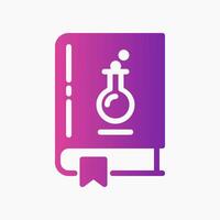 Design Illustration graphic of chemical book icon with gradient style. Suitable for UI, mobile design, web design, etc. vector
