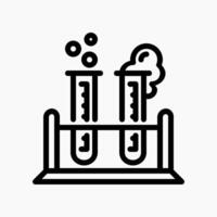 Design Illustration graphic of Test Tube icon with line style. Suitable for UI, mobile design, web design, etc. vector