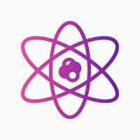 Design Illustration graphic of Molecule symbol icon with gradient style. Suitable for UI, mobile design, web design, etc. vector