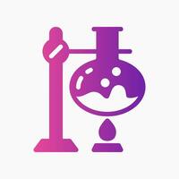 Design Illustration graphic of Bunsen Burner icon with gradient style. Suitable for UI, mobile design, web design, etc. vector