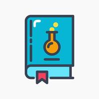 Design Illustration graphic of chemical book icon with colored line style. Suitable for UI, mobile design, web design, etc. vector