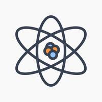 Design Illustration graphic of Molecule symbol icon with colored line style. Suitable for UI, mobile design, web design, etc. vector