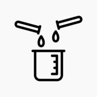 Design Illustration graphic of Chemical Reaction icon with line style. Suitable for UI, web design, etc. vector