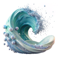 elegant modern Ocean Wave Spray Particle Effect Transparent Background png