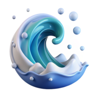 magnificent abstract Ocean Wave Turbulent and Chaotic Cutout for Action Scenes professional png