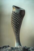 Titanium Knee Endoprosthesis Design for Enhanced Bone Integration and Medical Applications photo