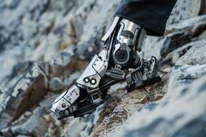 Innovative Bionic Prosthetic Foot with AI-Driven Adjustments on Varied Terrain for Enhanced Mobility photo