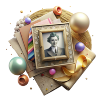 extraordinary creative Old Photo Texture Vintage Photograph Isolated for Retro Graphics authentic png