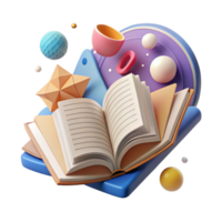 extraordinary minimalist Open Book Showing Text Cutout for Educational Resources original png