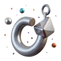 extraordinary contemporary Ornament Hook Silver Metal Isolated for Holiday Projects detailed png