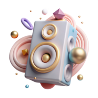 beautiful modern Outline Speaker Icon Cutout for Audio Output authentic png