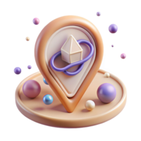 wonderful creative Outline Style Location Icon Transparent for Maps and Navigation high resolution png