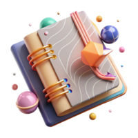 beautiful vintage Paper Texture Notebook Paper Lines Isolated for School Supplies png