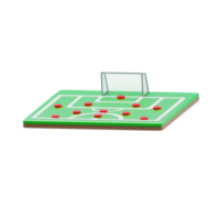 Player Field Position 3D Icon. Player field placement 3d icon png