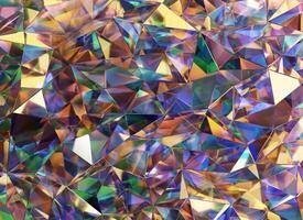 Luxury Abstract Colorful Crystal Texture Reflection Background 3D rendering photo