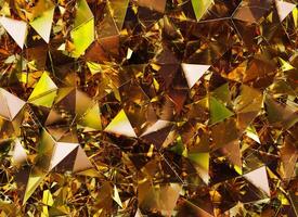 Luxury Abstract Gold Crystal Texture Reflection Close Up Background 3D rendering photo