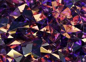 Luxury Abstract Realistic Purple and magenta Crystal Texture Reflection Close Up Background 3D rendering photo