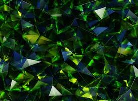 Luxury Abstract Realistic Green Emerald Texture Reflection Close Up Background 3D rendering photo
