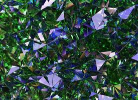Luxury Abstract Colorful Crystal Texture Reflection Close Up Background 3D rendering photo